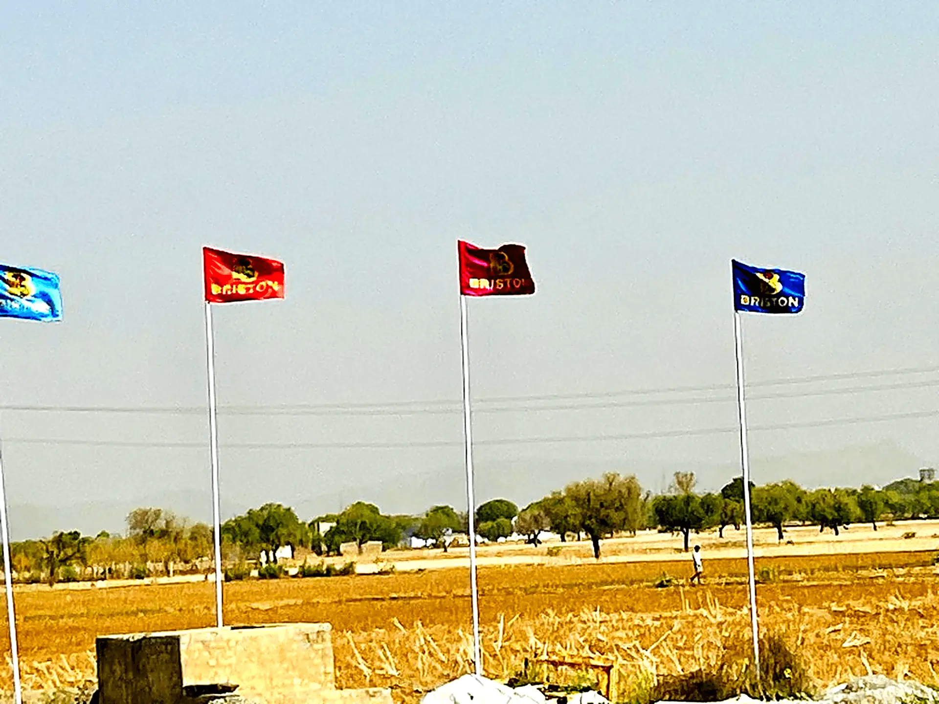 Briston Brand Flags Flying at Development Site